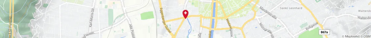 Kartendarstellung des Standorts für Dreifaltigkeits-Apotheke in 8020 Graz